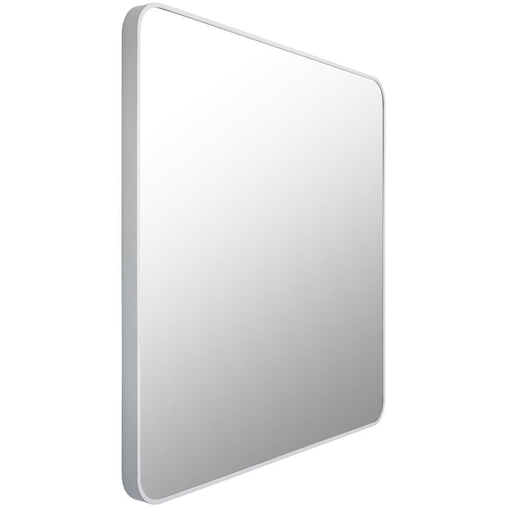 Aranya 24" Square Silver and Gold Aluminum Mirror