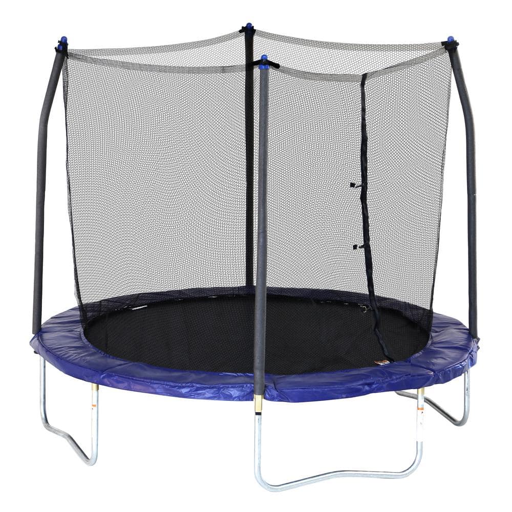 8 ft. Round Trampoline with Enclosure in Blue SWTC800 - The Home Depot
