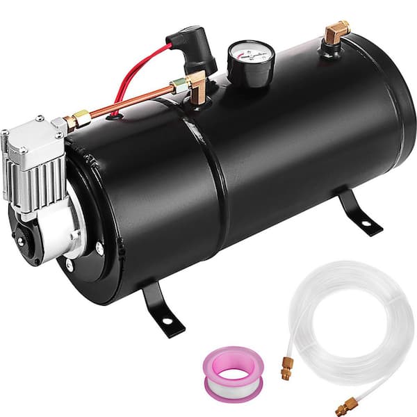 Air Compressor 120 PSI 12-Volt Train Horn Kit with Tank Pump For Air Horn  BAGS Vehicle US