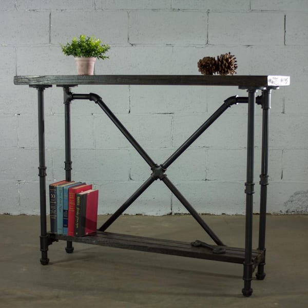 Furniture Pipeline Houston Industrial, Black Entry Console Table