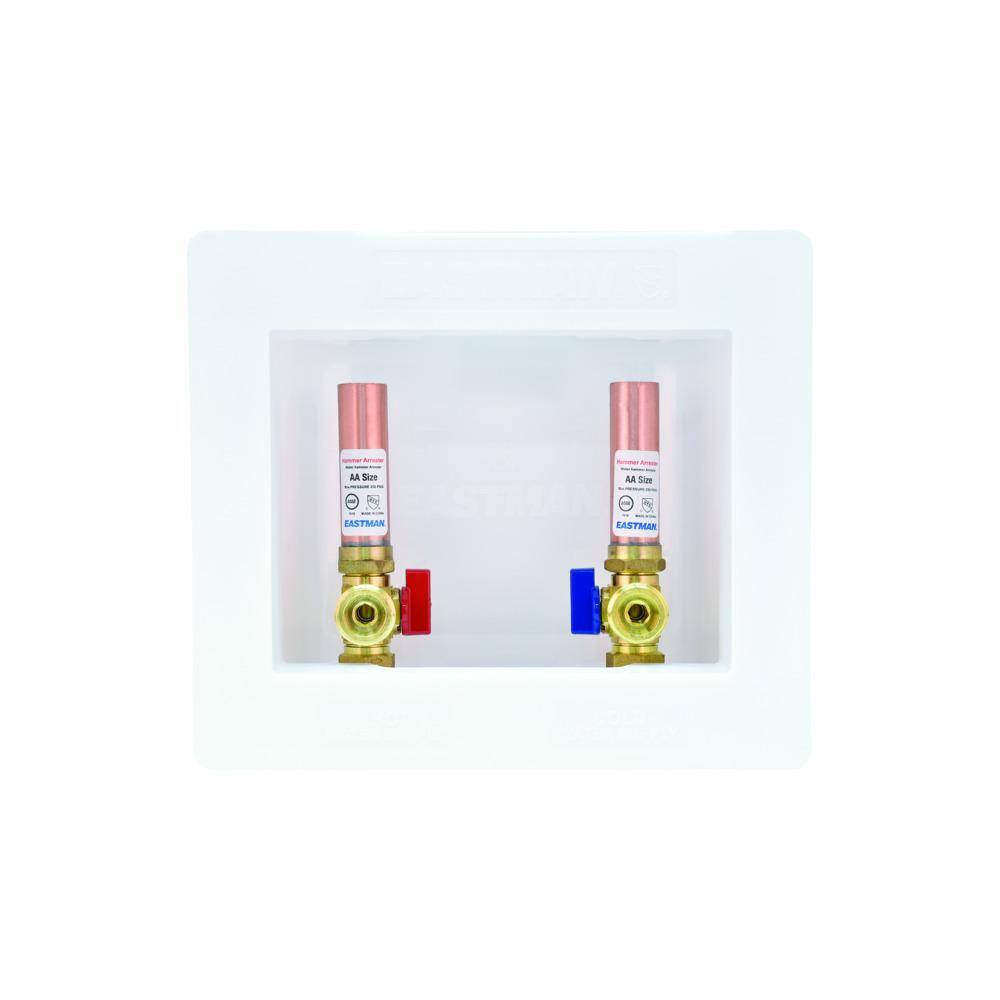 EASTMAN 1/2 in. Crimp PEX Plastic Center Drain Washing Machine Outlet