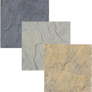 Yorkstone 6 in. x 6 in. x 1.5 in. Multi-Color Concrete Paver Sample Box (3-Pieces)