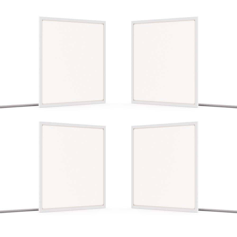3CCT 2 ft. x 2 ft. Adjustable Lumen Backlit Integrated LED Flush Mount Indoor Flat Panel 0-10-Volt Dimmable Light 4-Pack price history on PriceWatchPro
