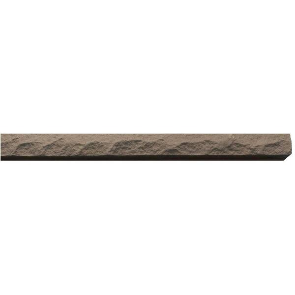 Urestone Rockface Trim #01 Dark Gray 2.5 in. x 48 in. Stone (4-Pack ...