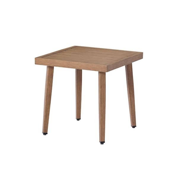 Unbranded Aluminum Outdoor Side Table, Pool Lounge Chair Side Table, Weather Resistant Small Square Coffee End Table