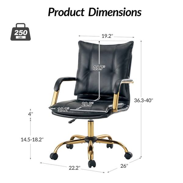 JAYDEN CREATION Patrizia Contemporary Task Chair Office Swivel