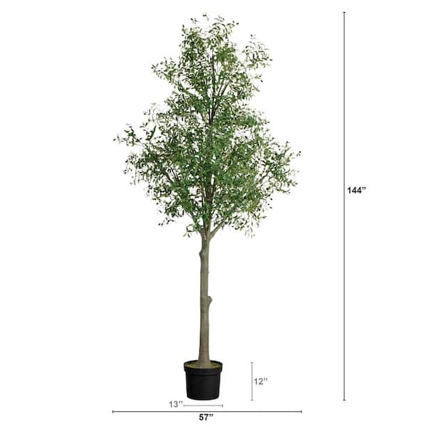 Nearly Natural 12 ft. Giant Artificial Olive Tree T4848 - The Home