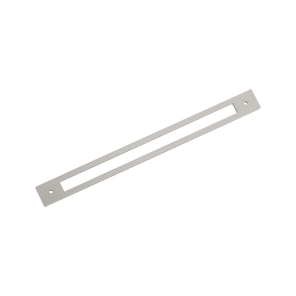 Medora 12-5/8 in. Center-to-Center Rectangle Satin Nickel Pull Cabinet Backplate price history on PriceWatchPro