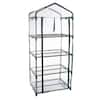 Pure Garden 19 in. W x 27.5 in. x 63 in. H 4-Tier Portable Greenhouse with Cover HW155041