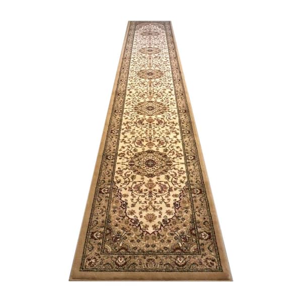 Carnegy Avenue Ivory 3 x 15 Polypropylene Area Rug