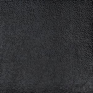 Shanko Satin Black 2 ft. x 2 ft. Decorative Tin Style Nail Up Ceiling Tile (24 sq. ft./case)