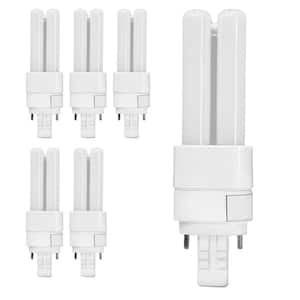 13-Watt Equivalent PL Quad Tube CFLNI Bi-Pin Plugin GX23-2 Base CFL Replacement LED Light Bulb Cool White 4100K (6-Pack)