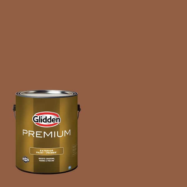 Glidden Premium 1 gal. PPG1069-7 Cinnamon Spice Satin Exterior