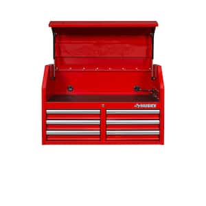 36 in. W 12-Drawer Gloss Red Combination Tool Chest and Cabinet Combo