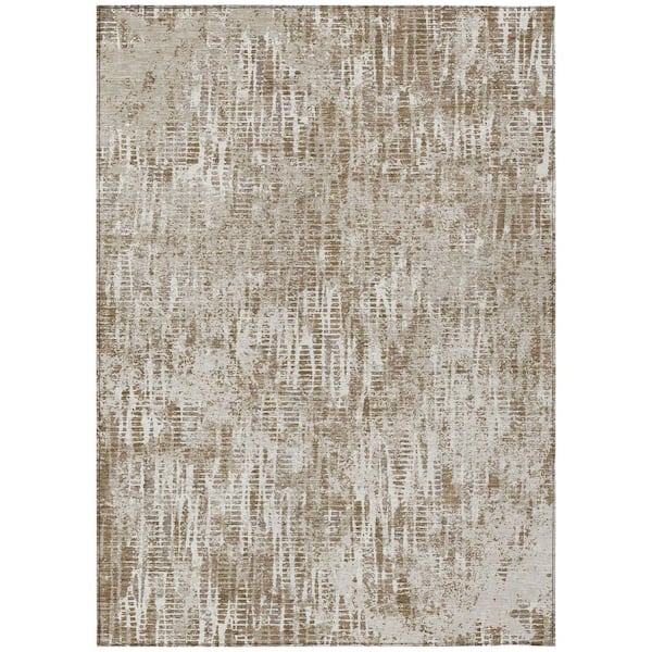 Chantille Machine Washable Indoor/Outdoor Abstract ACN2710 Beige 10 ft. x 14 ft. Area Rug
