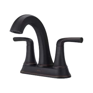 Ladera 4 in. Centerset Double Handle Bathroom Faucet in Tuscan Bronze