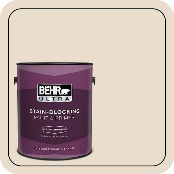 BEHR ULTRA 1 gal. #23 Antique White Extra Durable Eggshell Enamel Interior Paint & Primer