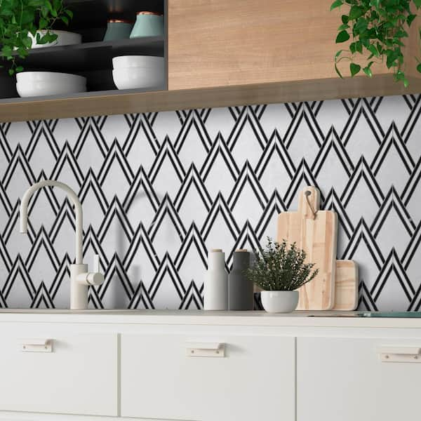 African Zebra Skin Black and White Backsplash, Stain Protection, Tempered  Glass, Wall Accents, Kitchen Decor 