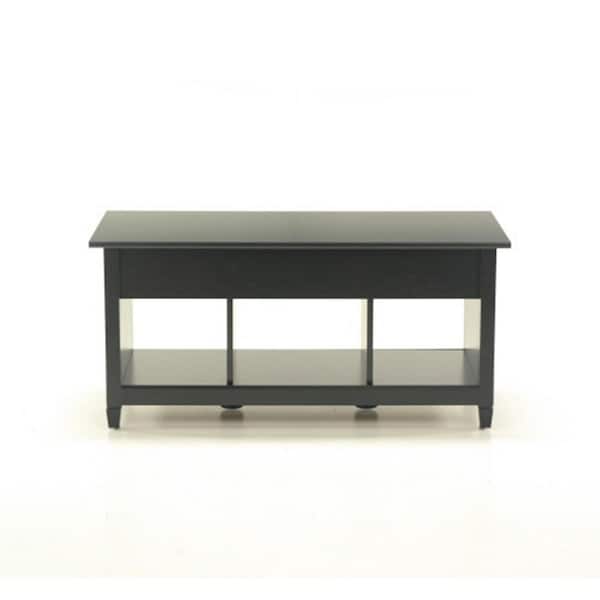 SAUDER Edge 42 in. Estate Black Large Rectangle Wood Coffee Table with Lift Top