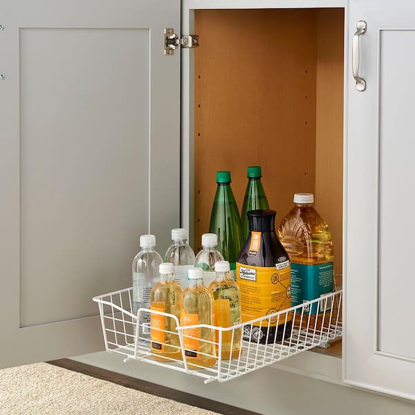 ClosetMaid Premium Single Pull-Out Basket Cabinet Organizer - On
