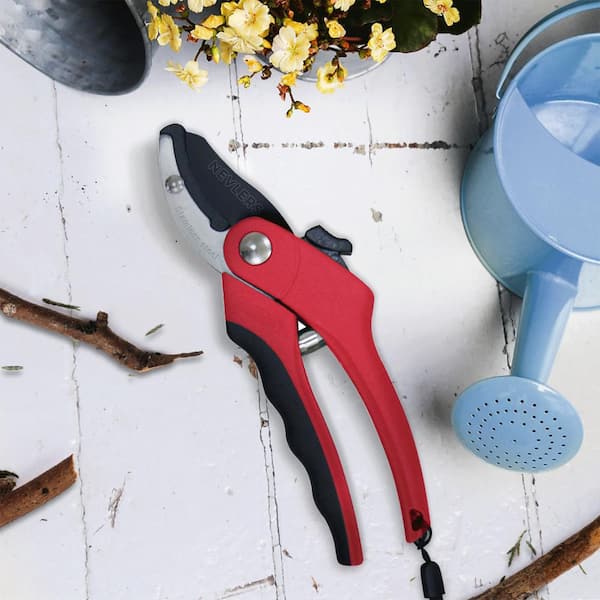 Garden Pruning Shears, 7.5 Hand Gardening Cutter, Professional Garden Scissors with Straight Stainless Steel Blade, Ultra Sharp Clippers Scissors