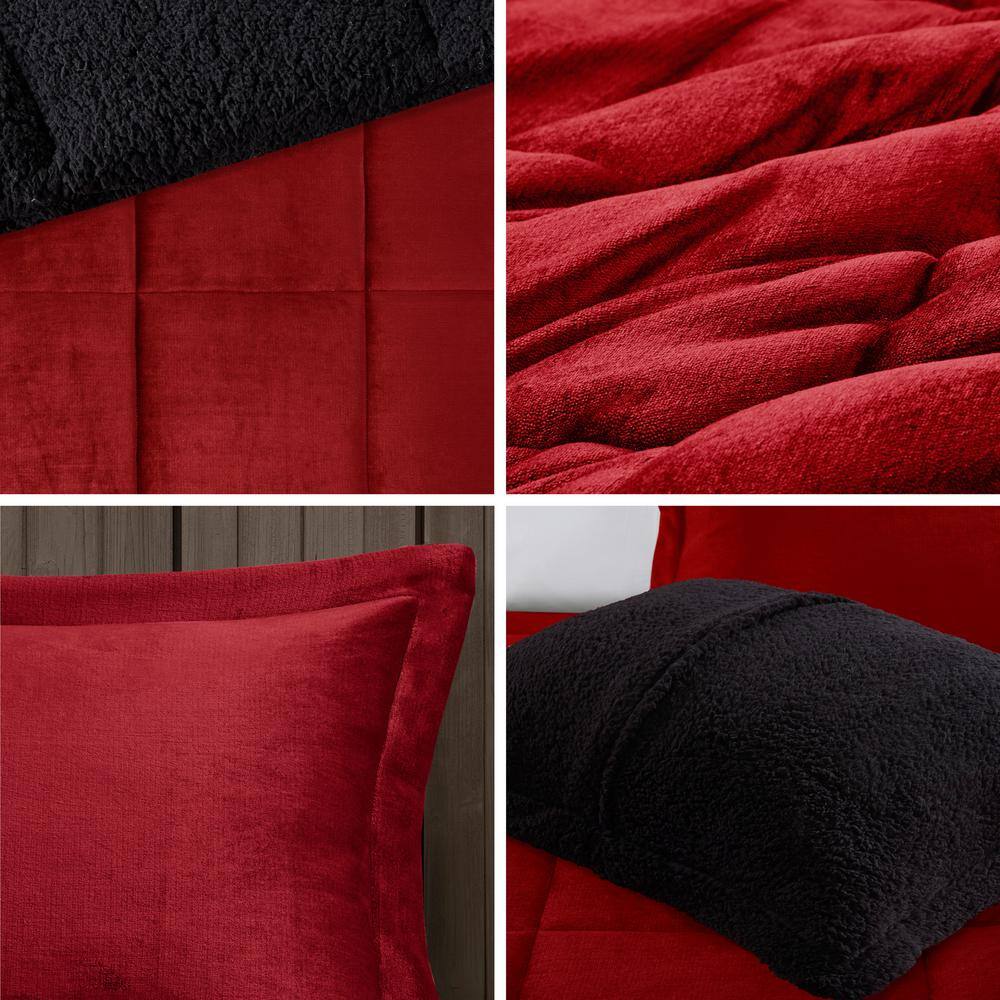 Woolrich Woolrich Alton Plush to Sherpa Down Alternative Comforter Set