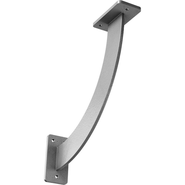 Ekena Millwork 2 in. x 11 in. x 11 in. Steel Hammered Gray Bradford Bracket