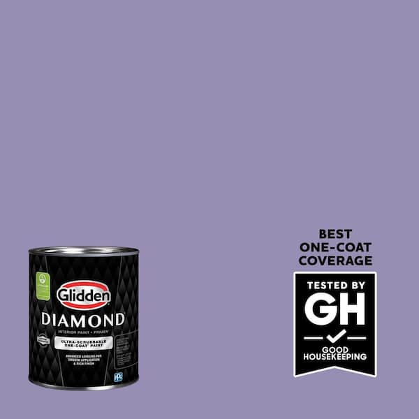 Glidden Diamond 1 qt. #PPG1175-5 French Violet Eggshell Interior Paint with Primer