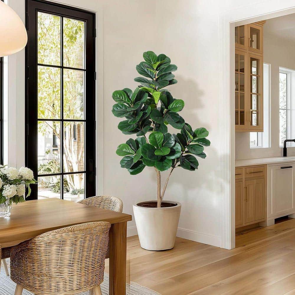 Cubilan 5 ft. Artificial Fiddle Leaf Fig Tree in Pot YX3R5G0911
