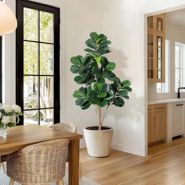 Cubilan 5 ft. Artificial Fiddle Leaf Fig Tree in Pot YX3R5G0911