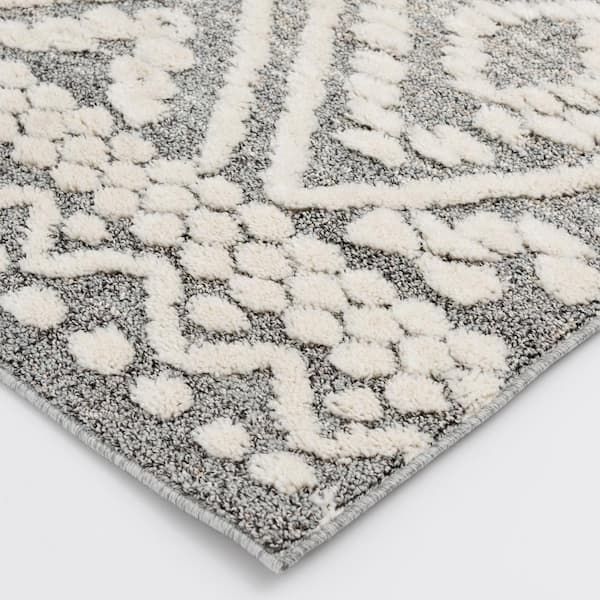 Savoy Gray/White Area Rug Zipcode Design Rug Size: Rectangle 5'2 x 7'2