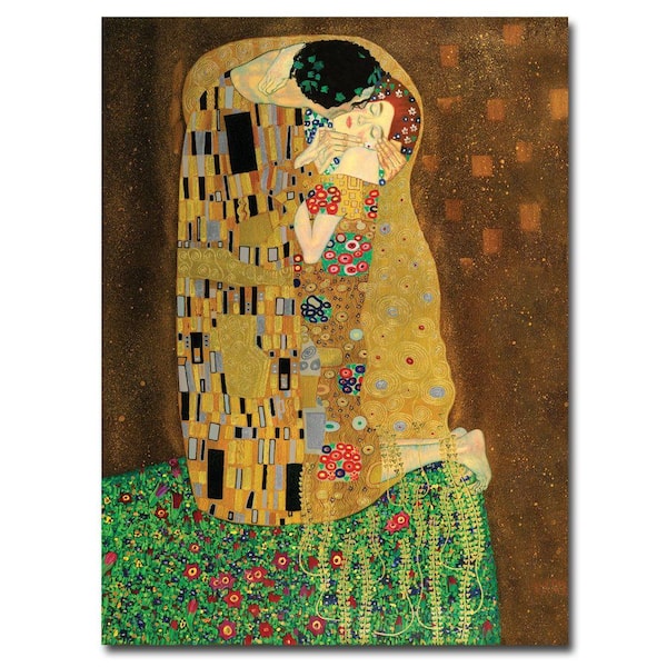 18 in. x 24 in. The Kiss Canvas Art