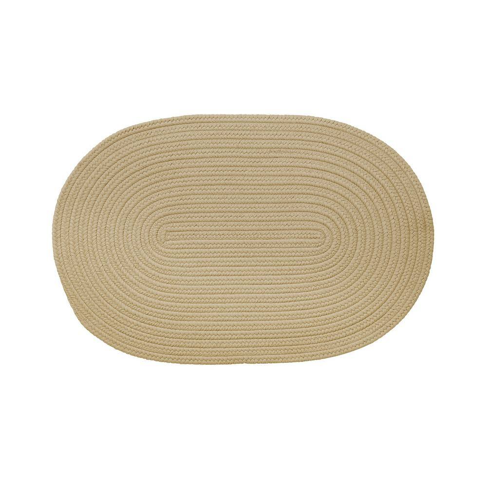 Envelor Indoor Outdoor Doormat Beige 24 in. x 36 in. Checker Half Round  Floor Mat PP-71506-BE-M - The Home Depot