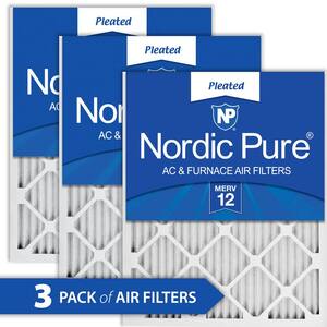 Nordic Pure 18x36x1 Exact MERV 12 Pleated AC Furnace Air Filters 3 Pack 