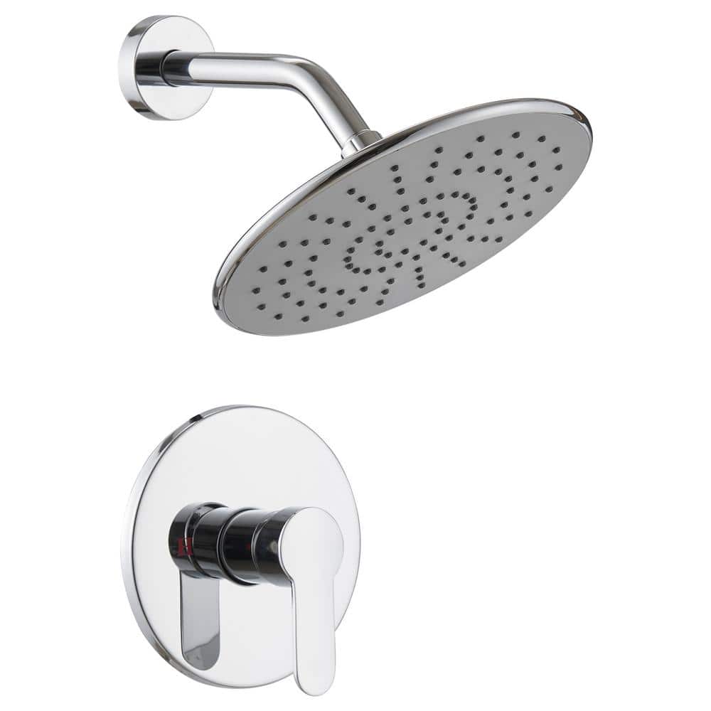 Single Handle 1-Spray Round Shower Faucet 2.5 GPM with Pressure Balance in Polished Chrome (Valve Included) price history on PriceWatchPro