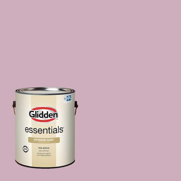 Glidden Essentials 1 gal. PPG1045-4 Pink Potion Satin Exterior Paint