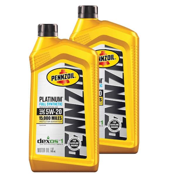 Platinum SAE 5W-20 Full Synthetic Motor Oil 1 Qt. (2-Pack)