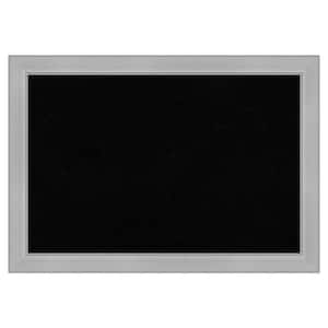 Vista Brushed Nickel Narrow Framed Black Corkboard 27 in. x 19 in. Bulletine Board Memo Board