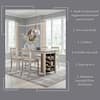 Signature DESIGN BY ASHLEY Skempton Casual White/Brown Wood 30 in. 4 Legs Dining Table Seats 4 D394-32