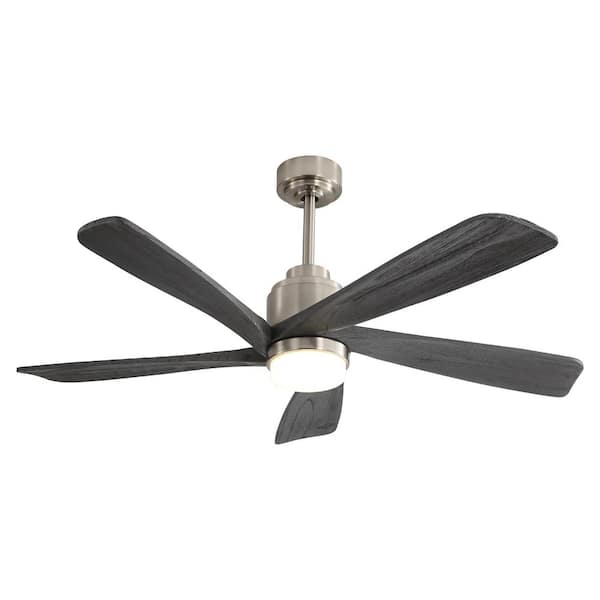 bessten Corra 52 in. indoor Sand Nickel Ceiling Fan with Remote Control and Dimmable LED Light