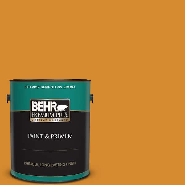 BEHR PREMIUM PLUS 1 gal. #S-H-300 Opulent Semi-Gloss Enamel Exterior Paint & Primer