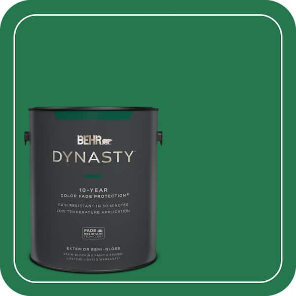 BEHR DYNASTY 1 gal. #460B-7 Pine Grove Semi-Gloss Exterior Stain-Blocking Paint & Primer