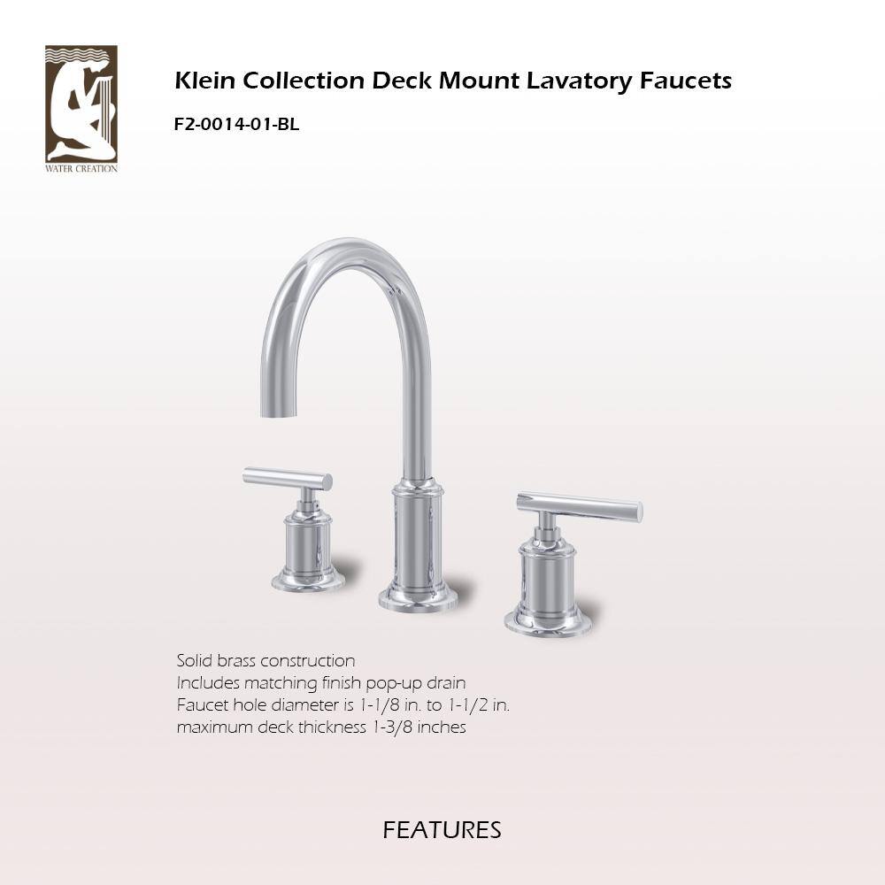 Chrome Cylindrical Handle Widespread Bathroom Faucet