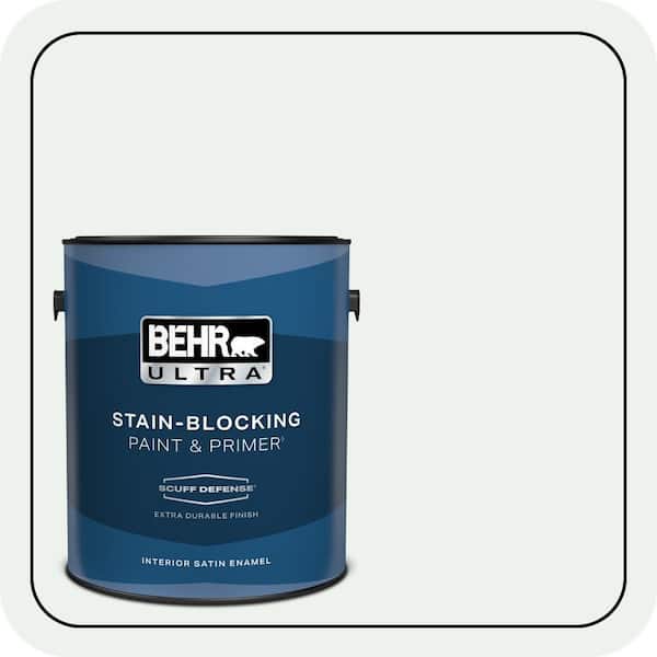 BEHR ULTRA 1 gal. #ECC-65-2 Mineral Spring Extra Durable Satin Enamel Interior Paint & Primer