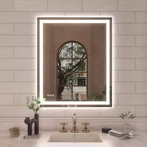 Orliva 30 in. W x 36 in. H Rectangular Frameless LED Wall Bathroom Vanity Mirror