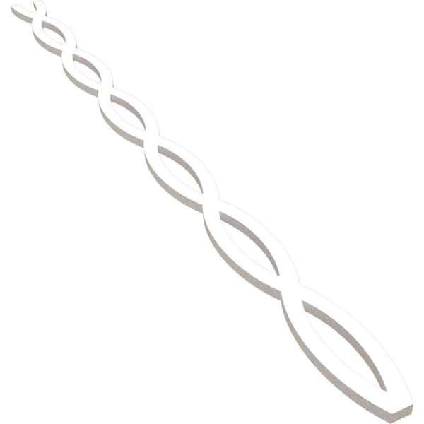 Ekena Millwork Rakaia 47 in. H x 0.5 in. W Slatwall Panels in PVC 22-Pack