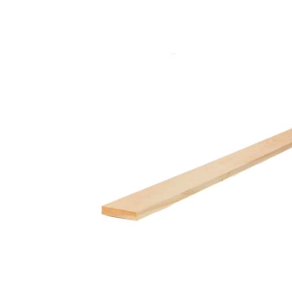 Unbranded 1 in. x 4 in. x 12 ft. Select Kiln-Dried Square Edge Whitewood Common Softwood Boards