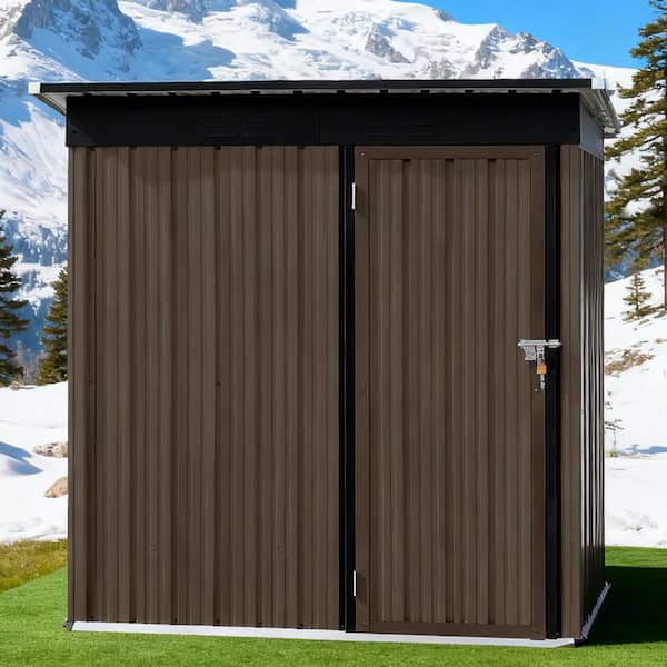 5 ft. x 4 ft. Metal Shed with Lockable Door (20 sq. ft. )