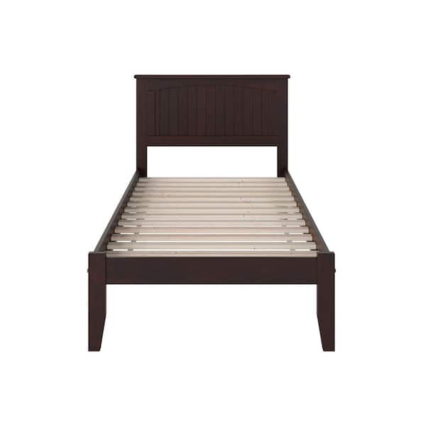 Nantucket Espresso Twin XL Platform Bed with Open Foot Board