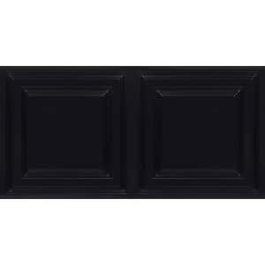 Economy Black Glossy 2 ft. x 4 ft. PVC Lay-in Ceiling Tile (400 sq. ft./case)